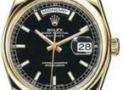 劳力士-星期日历型-118208黑盘腕表