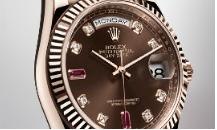 劳力士-星期日历型-118235 玫瑰金巧克力色表盘腕表