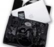 迈宝瑞For Apple13英寸黑色漆皮电脑包