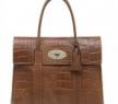 迈宝瑞Mulberry Bayswater系列棕色压纹皮革女士手袋