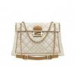 芬迪Fendi 2011新款米白色夹棉菱格纹Maxi Bag手袋
