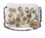 杜嘉班纳Dolce & Gabbana 2011春夏系列白色蕾丝配吊坠装饰肩包