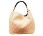 伊夫圣罗兰YSL 2011春夏“ROADY”大号米色草编Hobo包