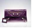 巴黎世家紫色GIANT ENVELOPE 手包
