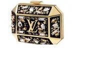 路易威登水晶装饰黄铜硬式手包