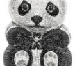 朱迪思·雷伯熊猫造型水晶手包