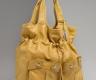 DKNY黄色抽带手提包