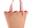 凯特·丝蓓纽约09春夏系列粉色皮革手提包