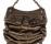 唐娜·凯伦09春夏系列褐色蟒蛇皮褶皱系列手提包
