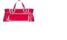 爱斯卡达09春夏系列红色漆皮手提包