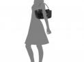 普拉达黑色皮革“Dressy New”中号手提包