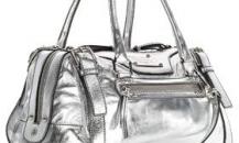 杜嘉班纳“简单方式”小姐金属色波士顿式手提包