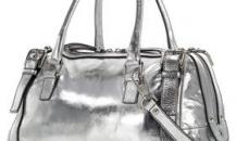 杜嘉班纳“简单方式”小姐金属色波士顿式手提包