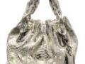 唐娜·凯伦09春夏系列银色蟒蛇皮手袋