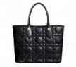 迪奥Dior黑色皮革购物袋