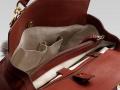 古驰-Smilla- 红色真皮购物袋，配可拆式浣熊毛尾和竹节细节