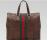 古驰-Seventies- 褐色真皮大号购物袋，配标志织带