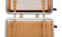 爱马仕铝质与天然牛皮搭配的ORION 旅行箱