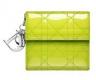 迪奥Lady Dior绿色漆皮皮夹