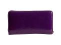 伊夫圣罗兰紫色漆皮LOGO钱包