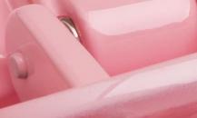 Evita Peroni 粉色树脂发夹 - 依惠达