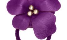Evita Peroni 紫色皮革发带 - 依惠达