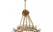 Dior 珍珠花朵链条配饰 - 迪奥