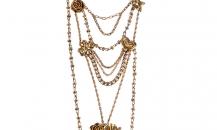 Dior 珍珠与花朵链条项链 - 迪奥
