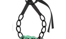 Marni 绿色花朵装饰项链 - 玛尼