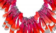 Dior 赤绯羽贝金属纤维项链 - 迪奥