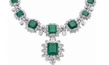BVLGARI奢华的祖母绿钻石系列项饰 - 宝格丽