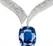 Chopard红毯系列18K白金镶钻石及蓝宝石项链 - 萧邦