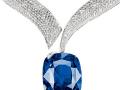 Chopard红毯系列18K白金镶钻石及蓝宝石项链 - 萧邦