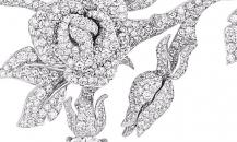 Dior高级珠宝 白金镶钻玫瑰项链 - 迪奥