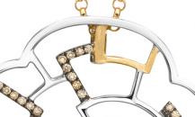 谢瑞麟  Saxx融乐钻饰系列18K白色黄金钻石吊坠 - 谢瑞麟