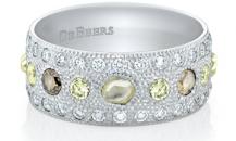 De Beers Talisman护身符系列白金指环 - 戴比尔斯