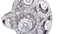 GRAFF钻上之钻系列白色钻石配白色钻石底座圆形戒指 - 格拉夫珠宝
