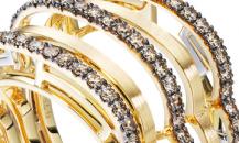谢瑞麟  Saxx融乐钻饰系列18K黄白色黄金钻石戒指 - 谢瑞麟
