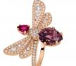 Chaumet 玫瑰金镶钻小蜜蜂戒指 - 尚美