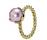 Pandora灰粉色珍珠戒指 - 潘朵拉珠宝
