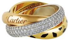 Cartier豹纹Trinity系列戒指 - 卡地亚
