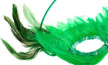 H&M FAA系列绿色羽毛面具 - H&M