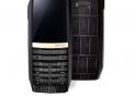 豪雅MERIDIIST18K金系列黑色鳄鱼皮镜面抛光版手机