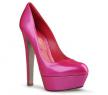 塞尔吉奥·罗西紫红色漆皮高跟鞋