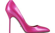 塞尔吉奥·罗西紫红色漆皮尖头高跟鞋