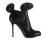 塞尔吉奥·罗西黑色饰褶皱花边皮革及踝靴