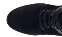 托德斯黑色麂皮绑带及踝靴