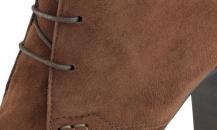 托德斯棕色麂皮绑带及踝靴