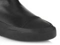 巴利黑色麂皮橡胶拼接长筒靴