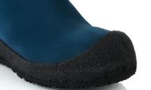 巴利蓝色麂皮剪羊毛衬里长筒靴